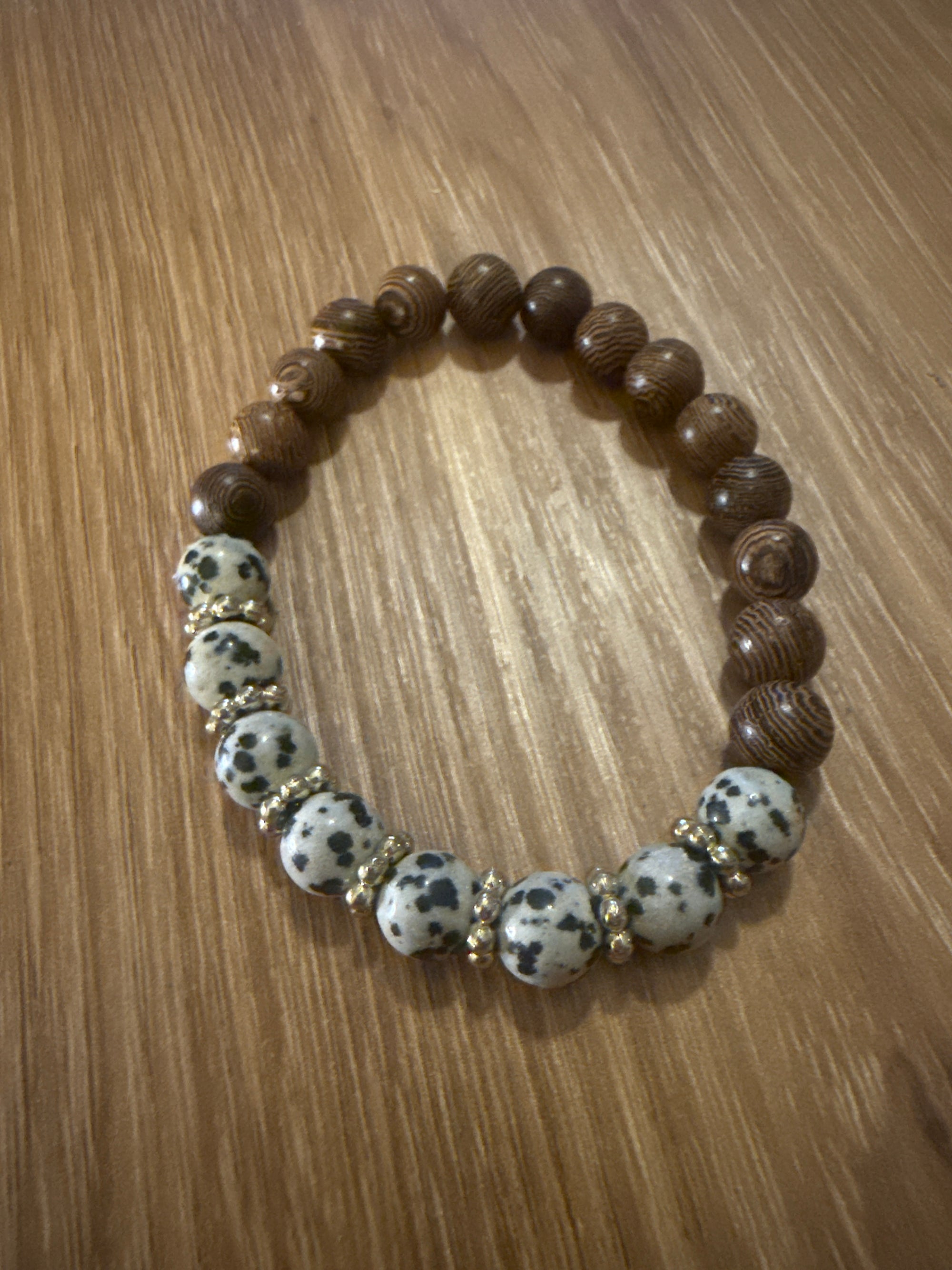 Wild Ground (Gold Accents) Diffuser Beaded Bracelet