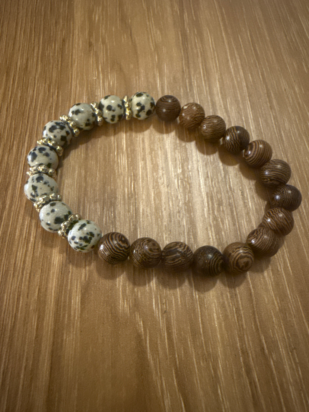 Wild Ground (Gold Accents) Diffuser Beaded Bracelet