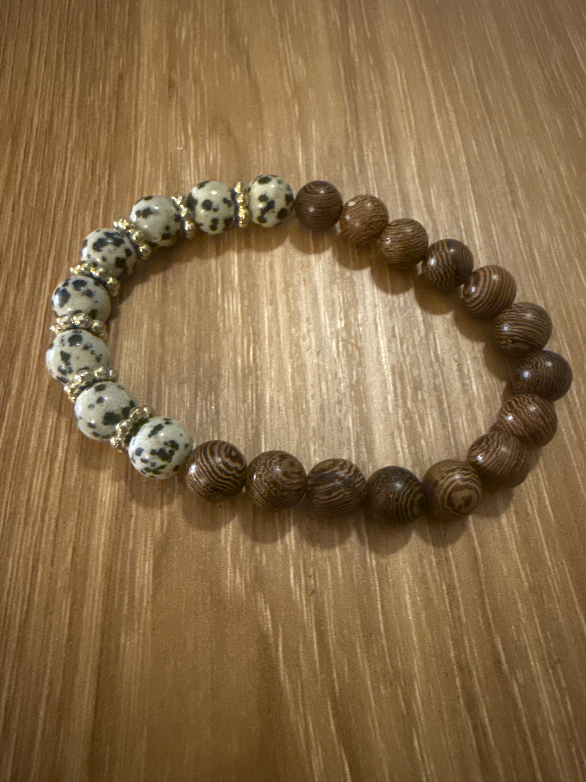 Wild Ground (Gold Accents) Diffuser Beaded Bracelet
