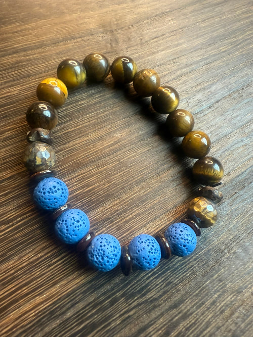 Courageous Flow Diffuser Beaded Bracelet